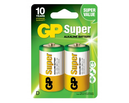 Батарейка GP D (LR20) Super Alkaline 13A-U2
