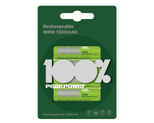 Аккумуляторна батарейка 100% PeakPower 130AAHC-U4, 1.2V