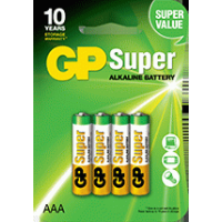 Батарейка GP AAA (LR03) Super Alkaline 24A-U4, блістер