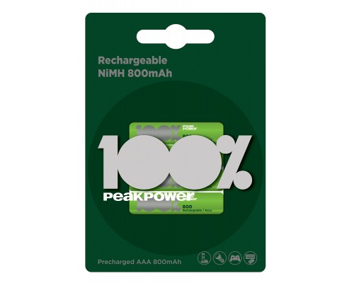 Аккумуляторна батарейка 100% PeakPower 80AAAHC-UC4, 1.2V