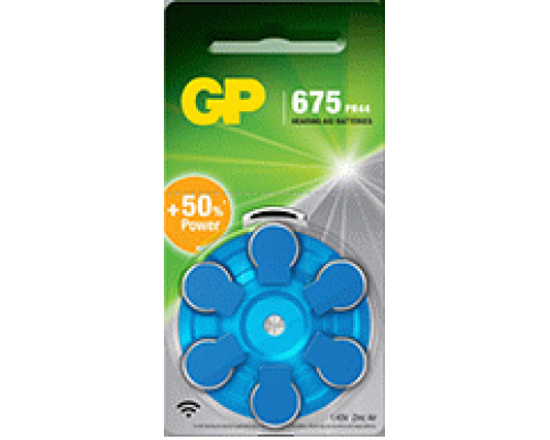 Батарейка до слухових апаратів GP ZA675-D6, PR44, DA675X, 1.45V