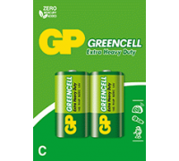 Батарейка GP Greencell 14G-U2, R14, C, 1.5V, блістер