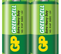 Батарейка GP Greencell 14G-S2, LR14, C, 1.5V