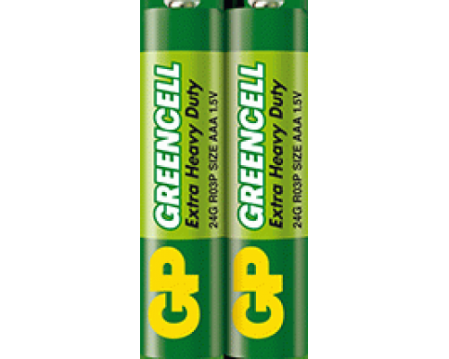Батарейка GP Greencell 24G-S2, R3, ААА, 1.5V