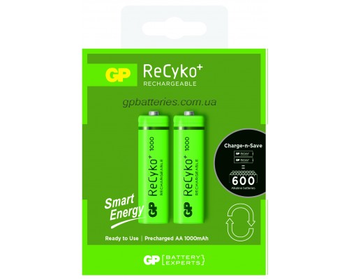 Аккумуляторная батарейка GP ReCyko+ Smart Energy 100AAHCE-U2, 1.2V