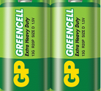 Батарейка GP Greencell 13G-S2, R20, D, 1.5V   GP Batteries   