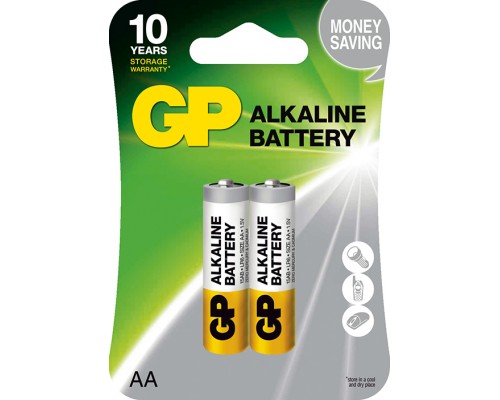 Батарейка GP AAA (LR03) Grey Alkaline 15AE-2UE2, блістер