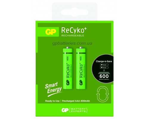 Аккумуляторная батарейка GP ReCyko+ Smart Energy 40AAAHCE-U2, 1.2V